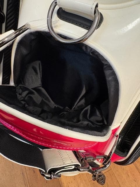 新品 ADMRIAL アドミラル キャディバッグ ホワイト/ピンク 9インチ