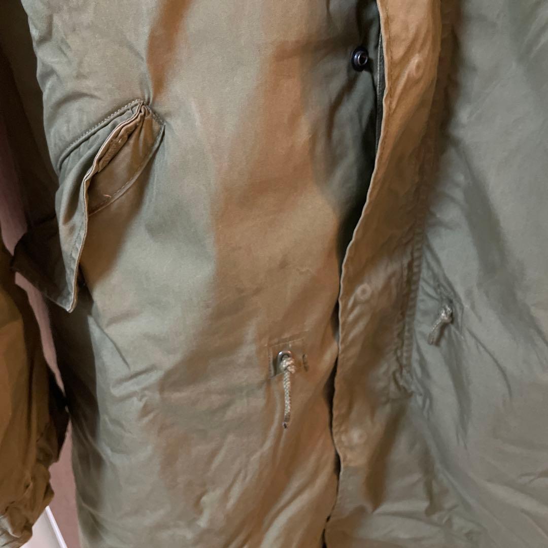 70's 米軍実物 m-65 m65 黒ジップ　フルセット　表記M 実寸XS以下