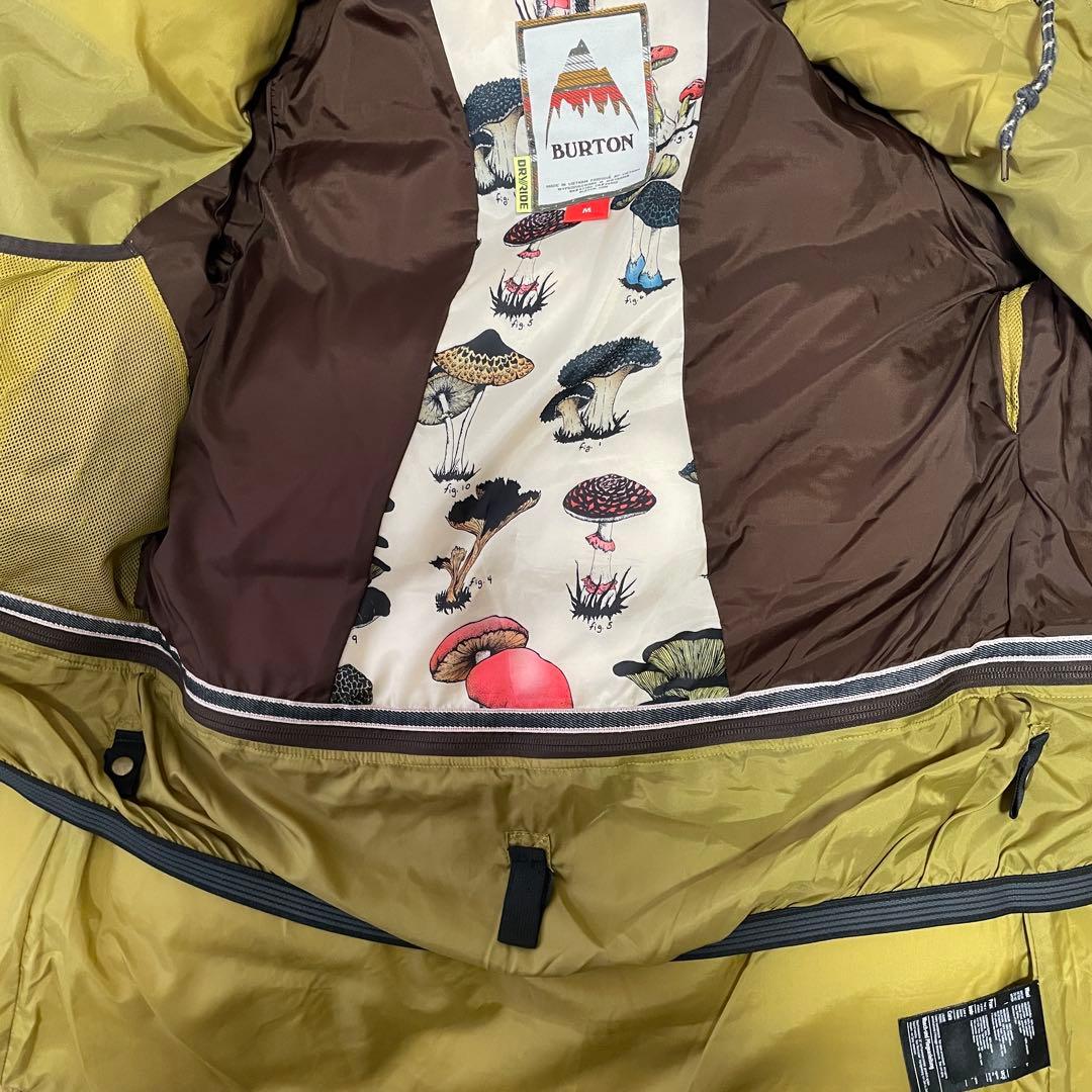 Burtonバートンスキーウェアスノーボードジャケットパーカーフード付きベージュ