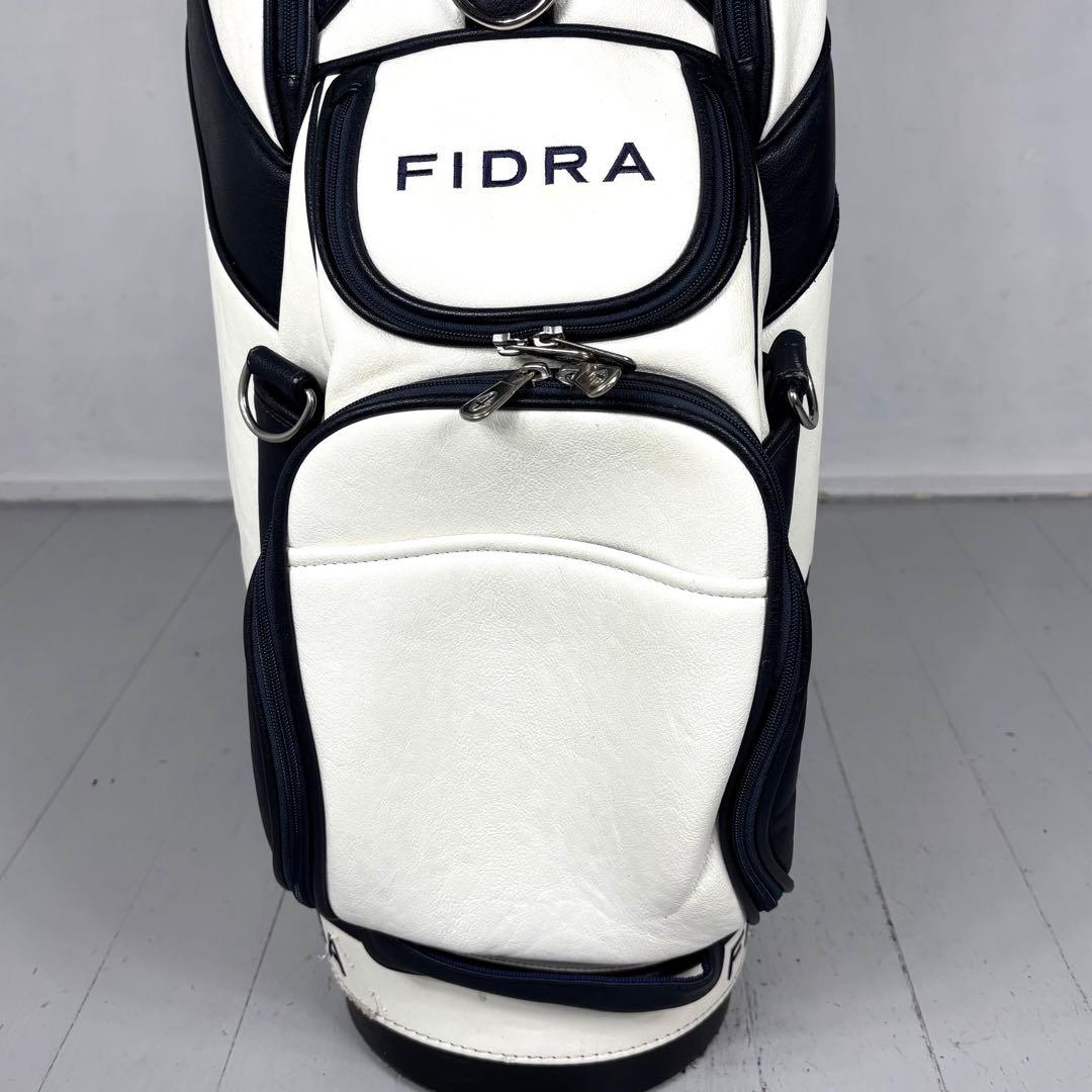 フィドラ　FIDRA キャディバッグ　ゴルフ　ホワイト　ネイビー