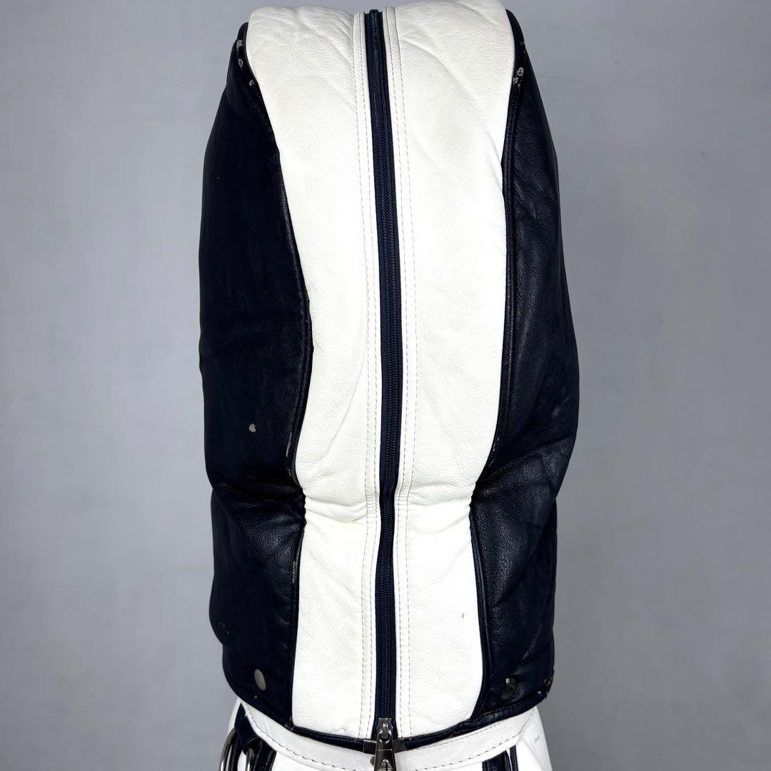 フィドラ　FIDRA キャディバッグ　ゴルフ　ホワイト　ネイビー