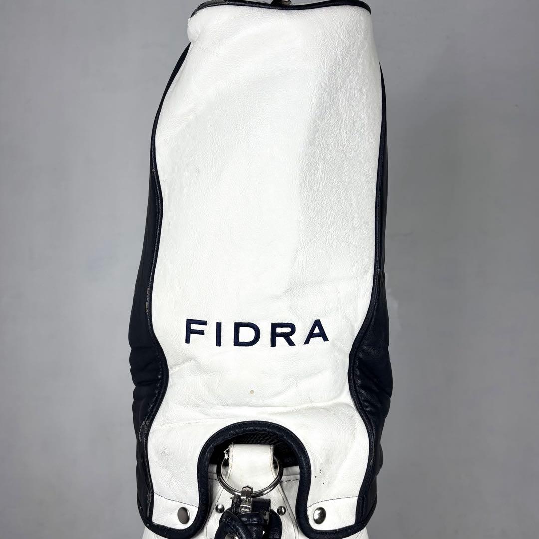 フィドラ　FIDRA キャディバッグ　ゴルフ　ホワイト　ネイビー
