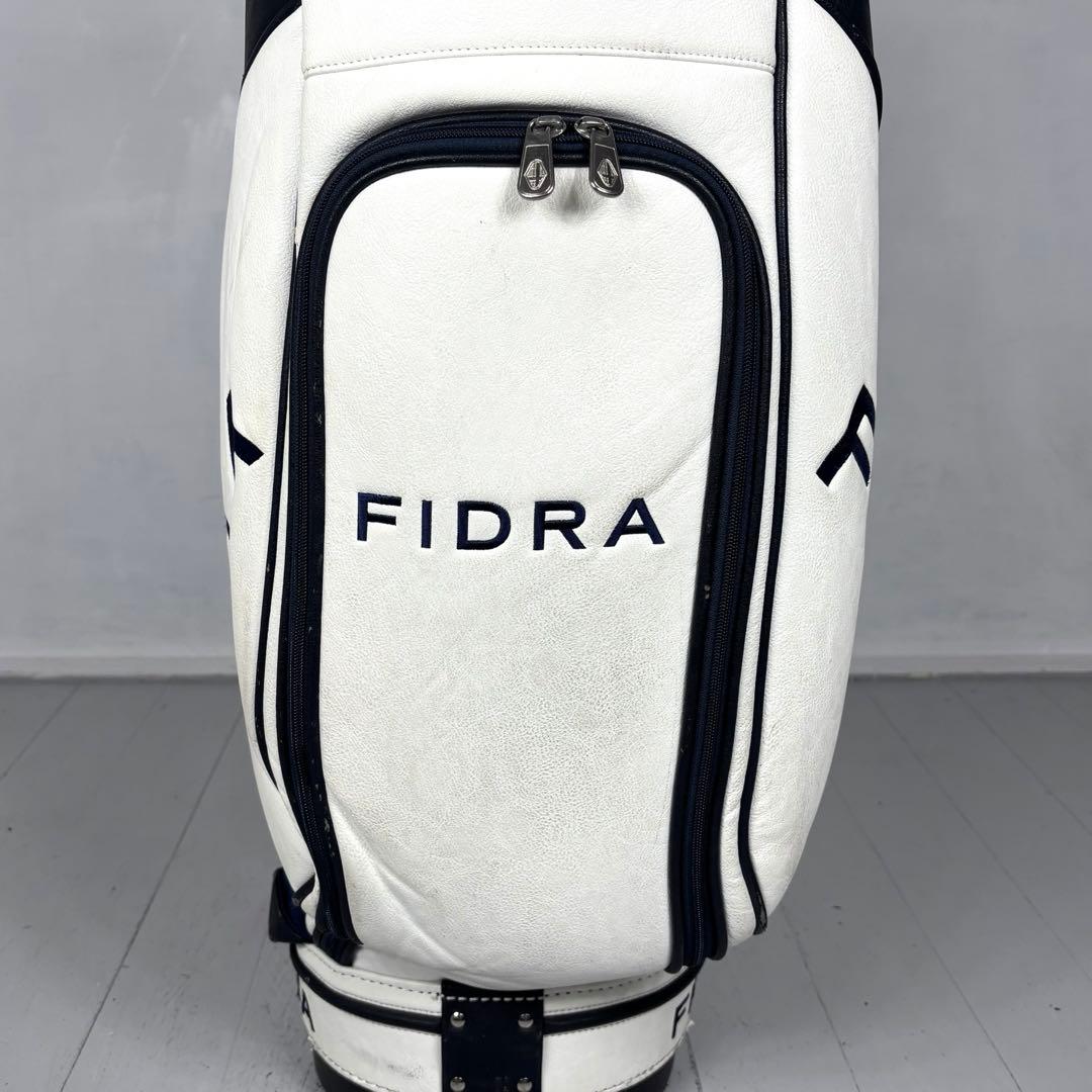 フィドラ　FIDRA キャディバッグ　ゴルフ　ホワイト　ネイビー