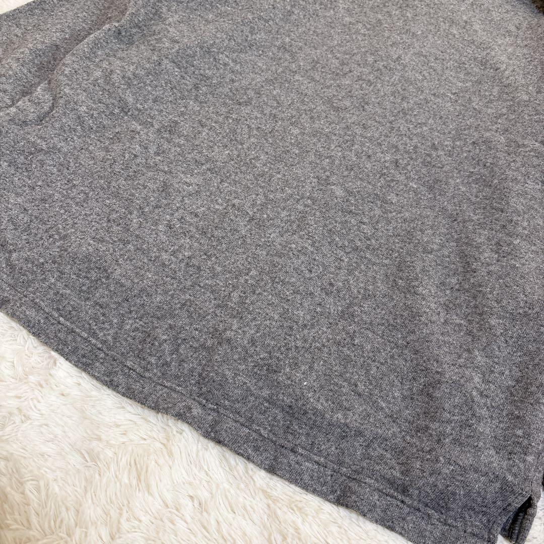 希少☆Papas カシミア100% ポロ襟 ニット セーター シェルボタン