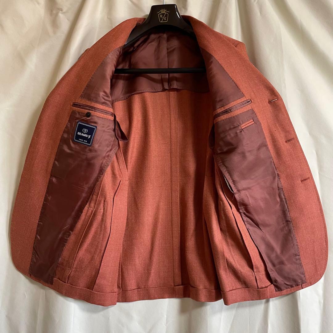 BEAMS F 日本製 ウールシルクリネン テーラードJK 44相当