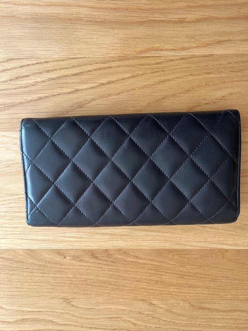 CHANEL キルティング ブラック長財布 - メルカリ