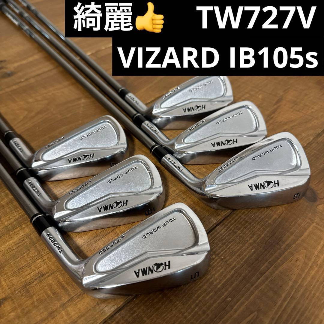 ホンマ　TW727V VIZARD IB105S 6本セット　5〜10