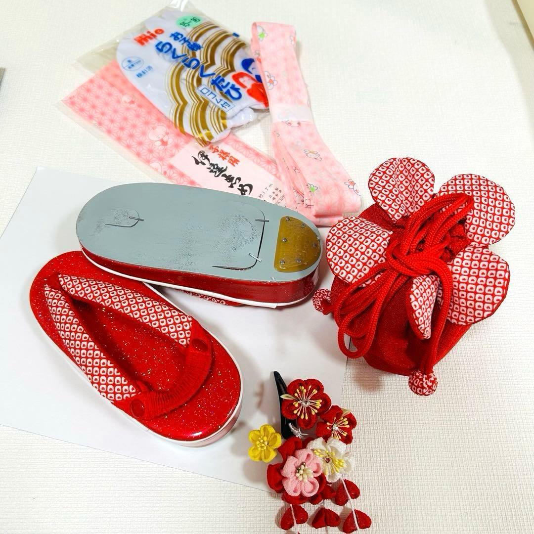 No.118 七五三　3歳 正絹着物フルセット　　総絞り