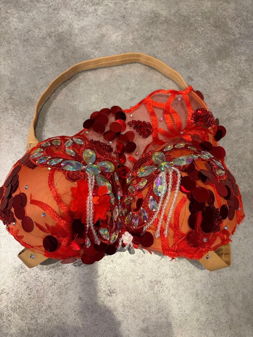 最終値下げ！！赤・ベリーダンス衣装・Mサイズ