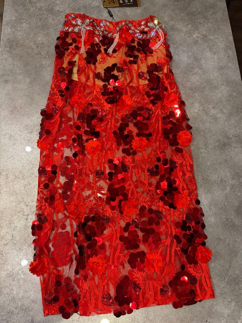 最終値下げ！！赤・ベリーダンス衣装・Mサイズ