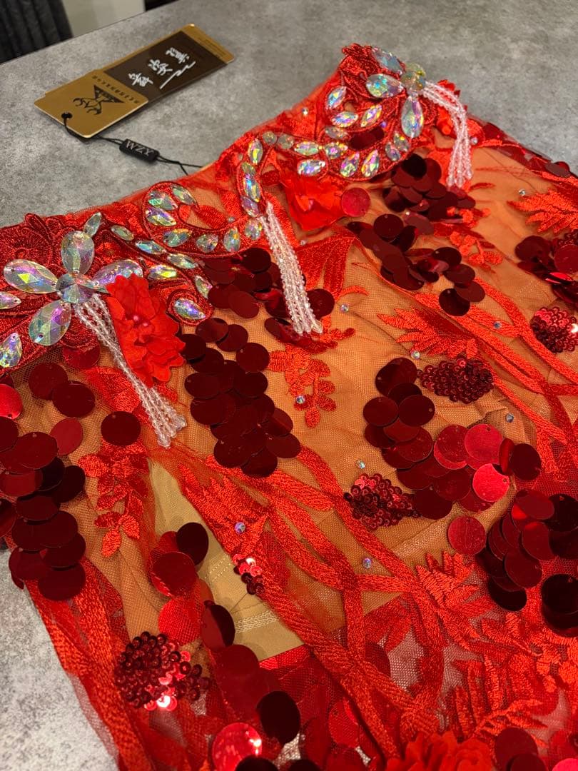 最終値下げ！！赤・ベリーダンス衣装・Mサイズ