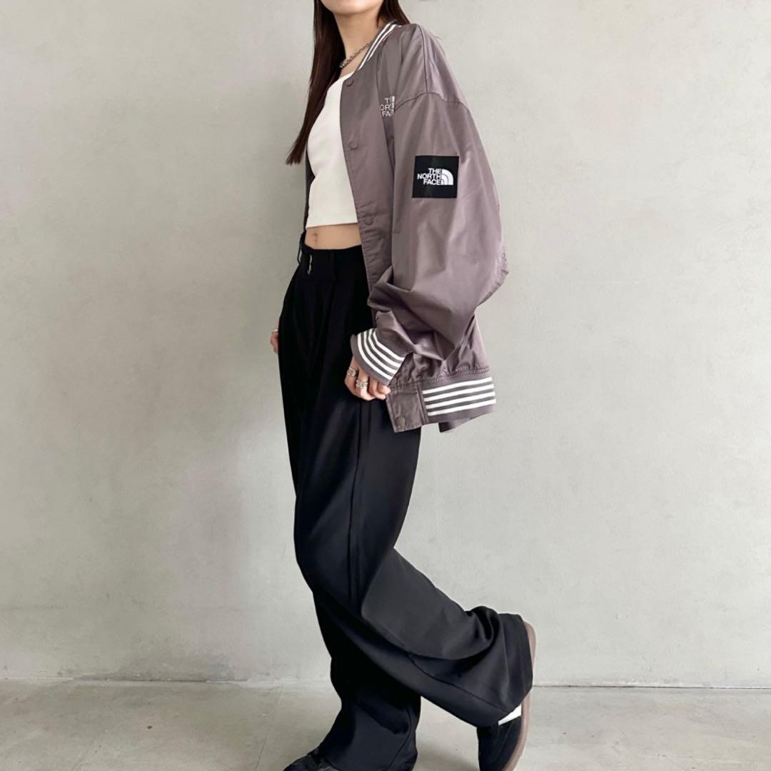 XL＊ベージュ　ブラウン＊スタジャン　ジャケット　MA-1＊ノースフェイス＊韓国