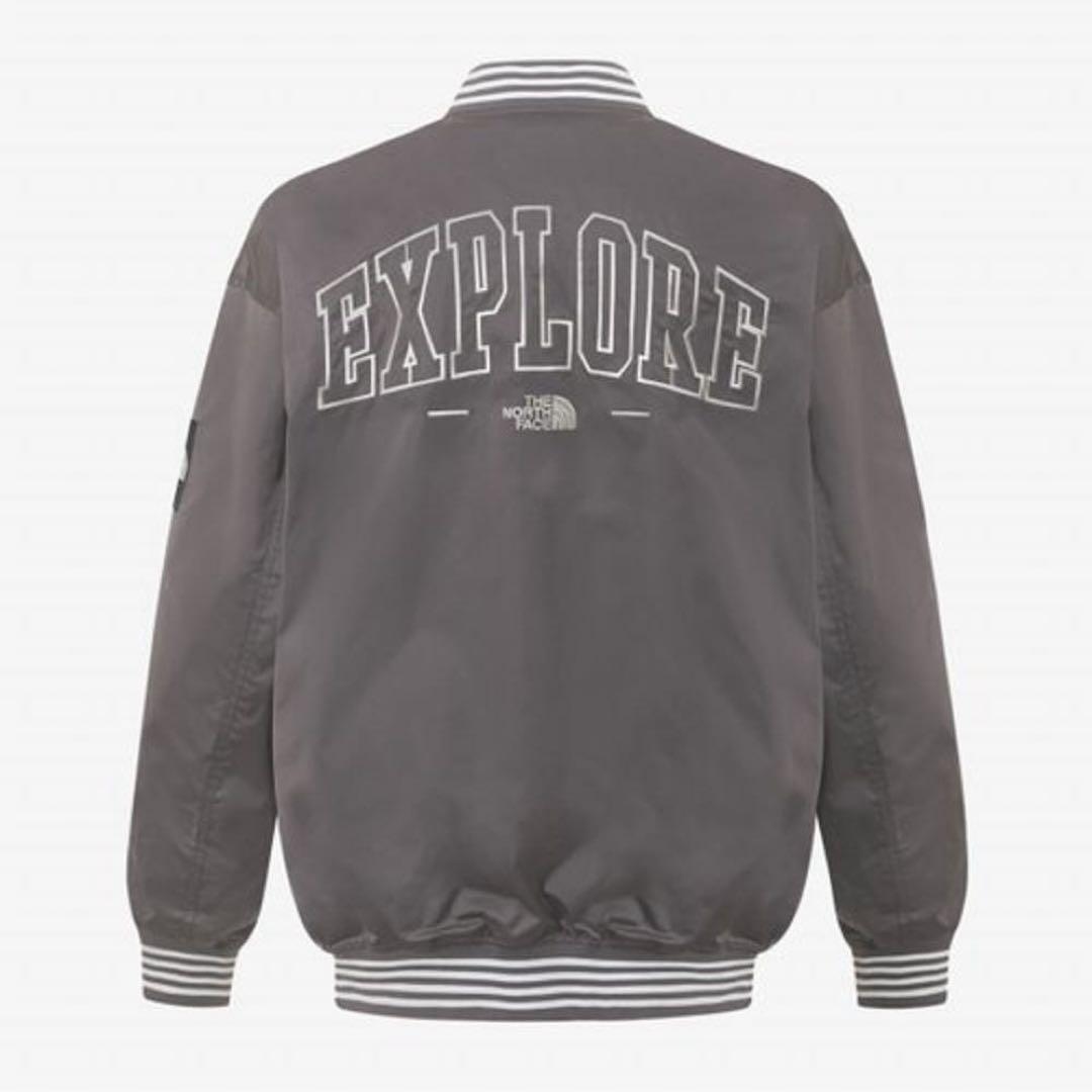 XL＊ベージュ　ブラウン＊スタジャン　ジャケット　MA-1＊ノースフェイス＊韓国