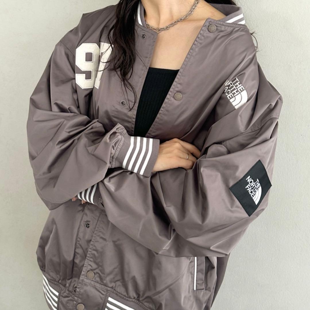 XL＊ベージュ　ブラウン＊スタジャン　ジャケット　MA-1＊ノースフェイス＊韓国