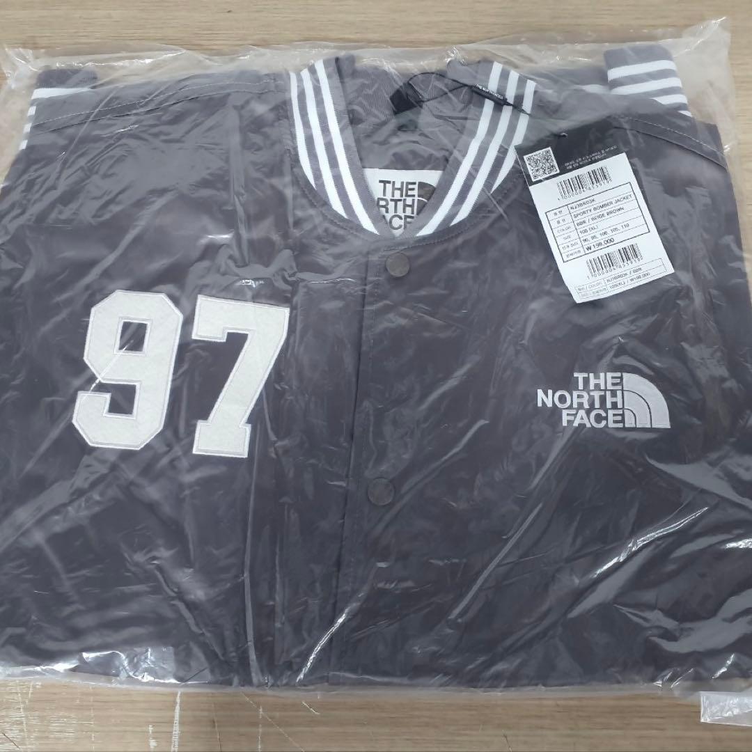 XL＊ベージュ　ブラウン＊スタジャン　ジャケット　MA-1＊ノースフェイス＊韓国