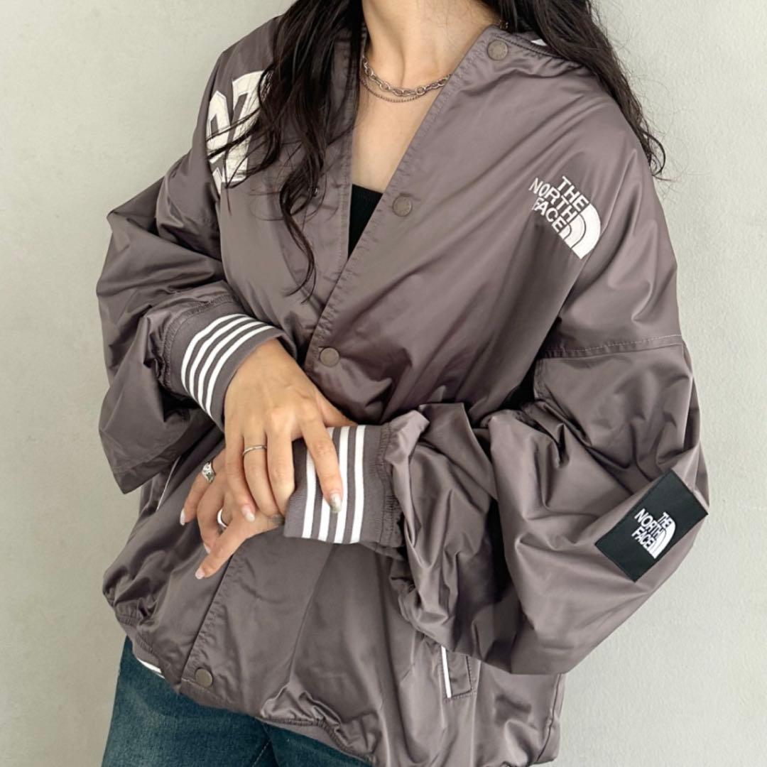 XL＊ベージュ　ブラウン＊スタジャン　ジャケット　MA-1＊ノースフェイス＊韓国