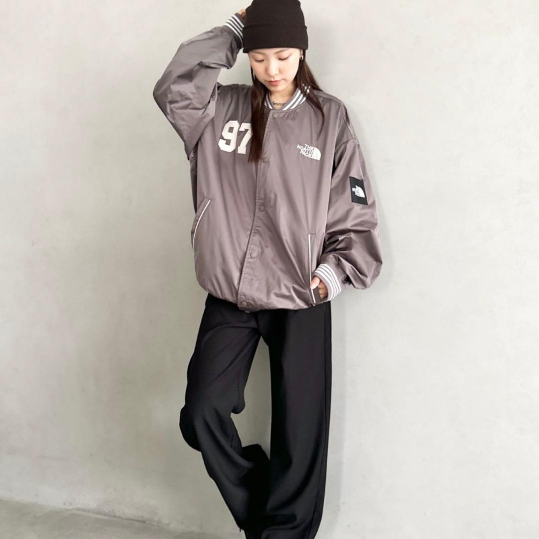 XL＊ベージュ　ブラウン＊スタジャン　ジャケット　MA-1＊ノースフェイス＊韓国