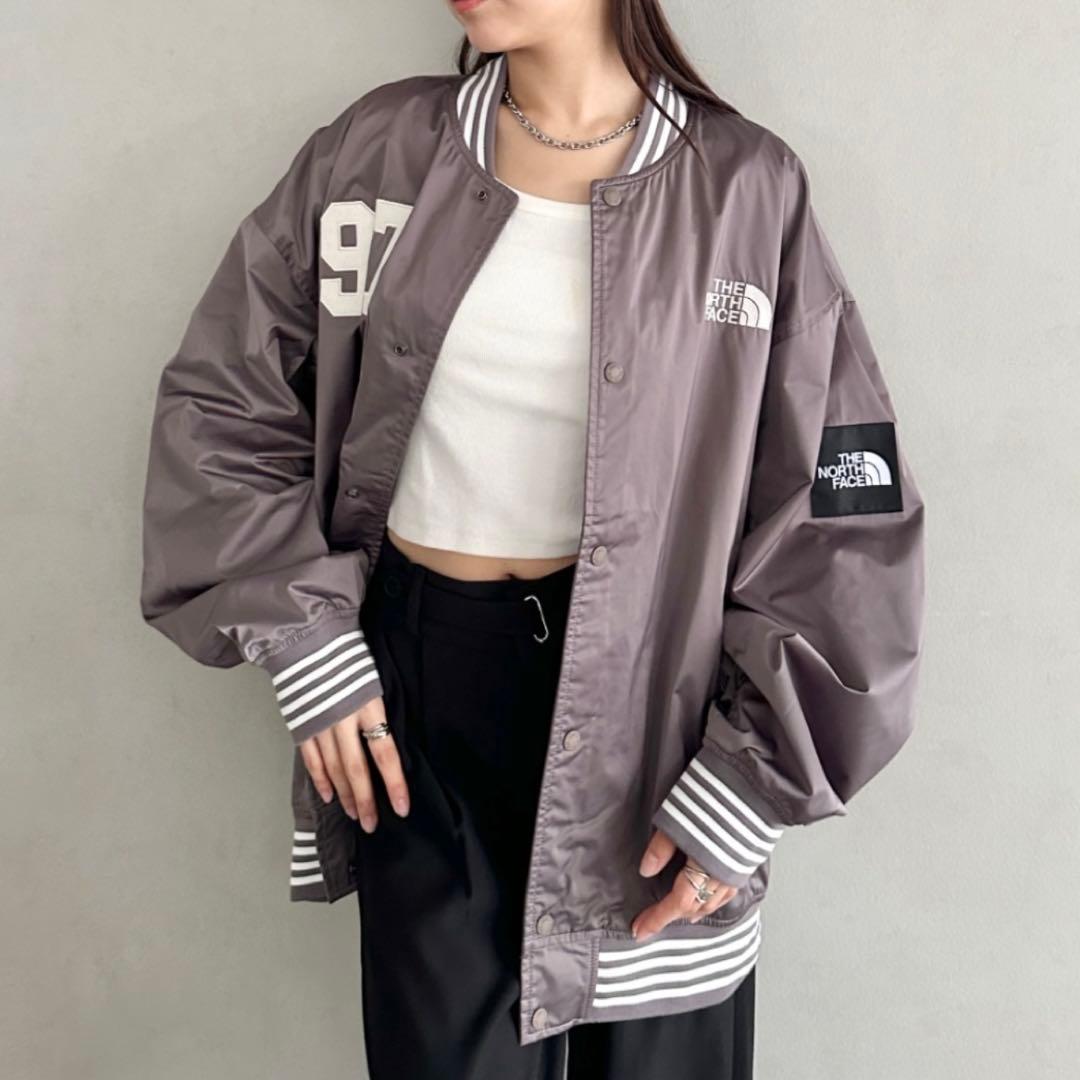 XL＊ベージュ　ブラウン＊スタジャン　ジャケット　MA-1＊ノースフェイス＊韓国