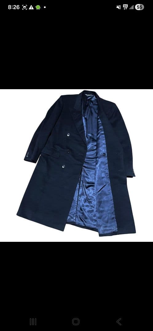 美品 イタリア製 ゼニヤ カシミヤ90% ダブルブレスト コート 50 - メルカリ