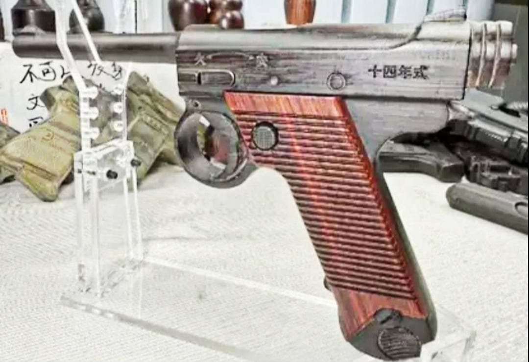 南部十四年式黒檀紫檀模型　1/1スケール 手作 新品