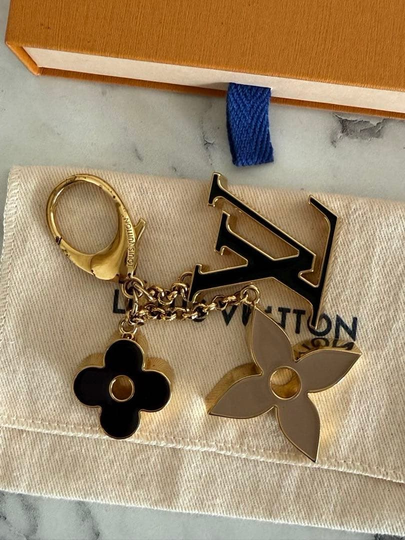 Louis Vuitton キーホルダー チャーム ロゴ サックフルールドゥ Louis