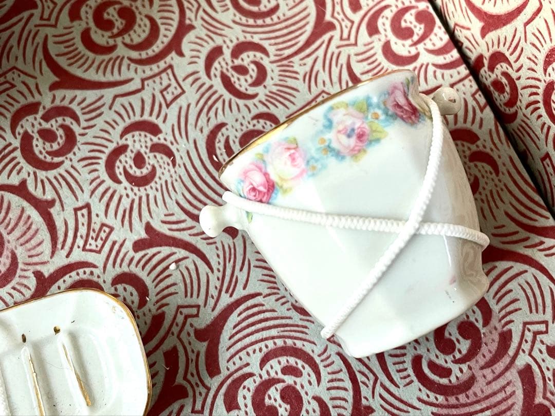 特価　フランス　アンティーク　陶器　オリジナル　おままごと　ディネット　ドール