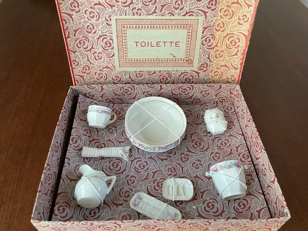 特価　フランス　アンティーク　陶器　オリジナル　おままごと　ディネット　ドール