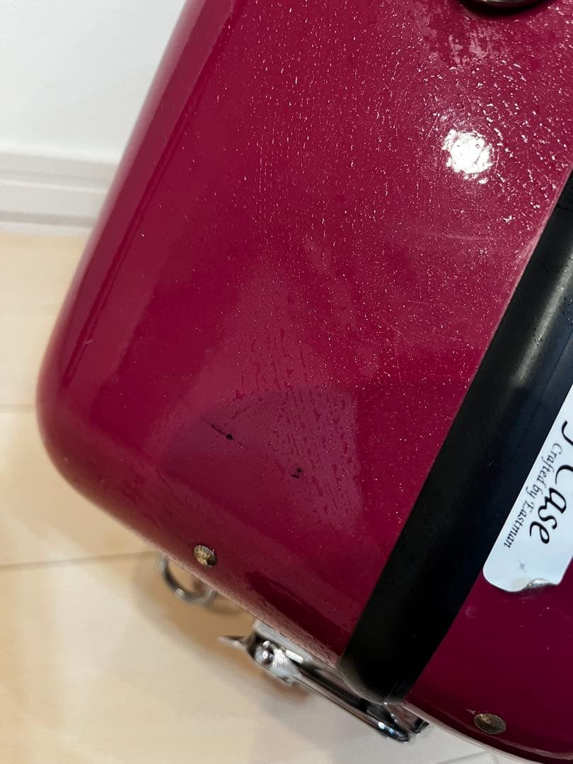 フレンチホルンケース バーガンディ　ワイン色