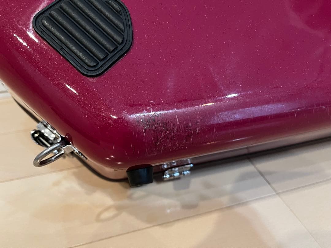 フレンチホルンケース バーガンディ　ワイン色