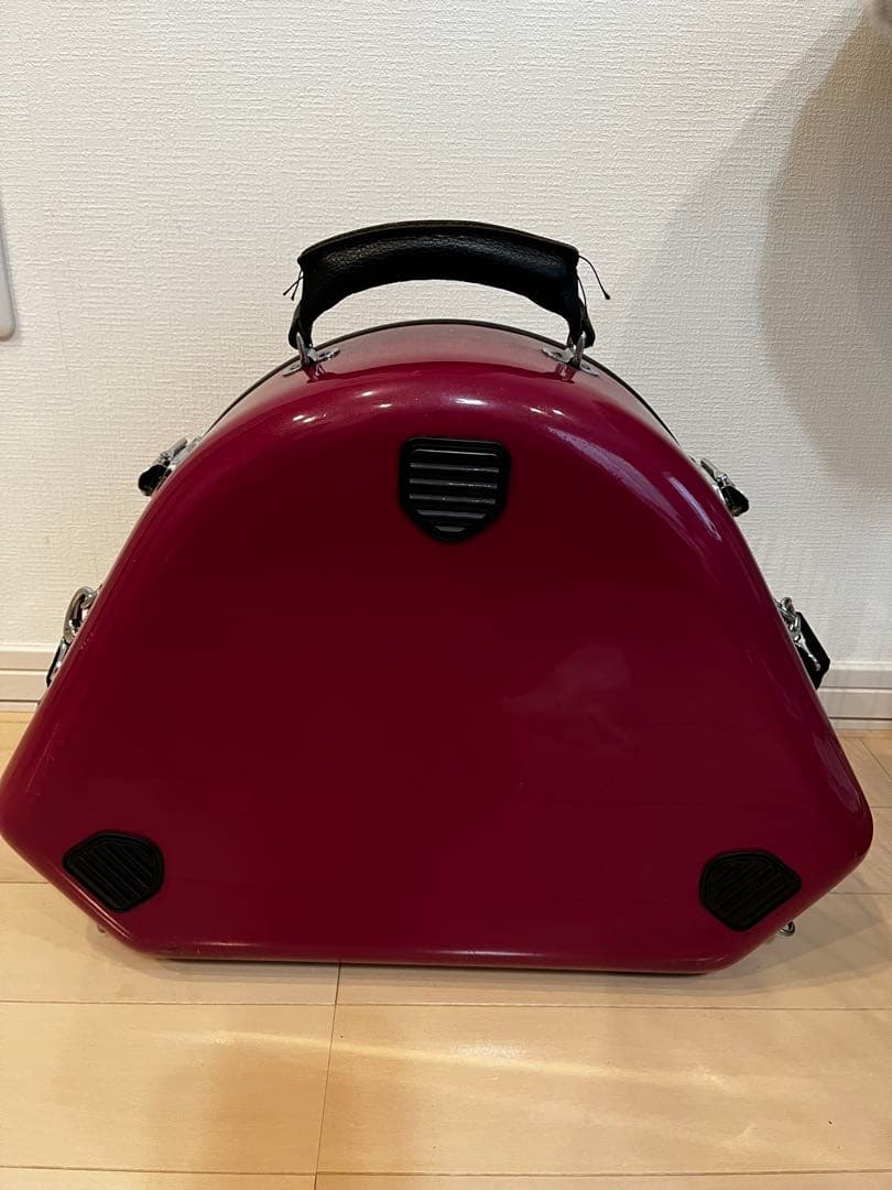 フレンチホルンケース バーガンディ　ワイン色