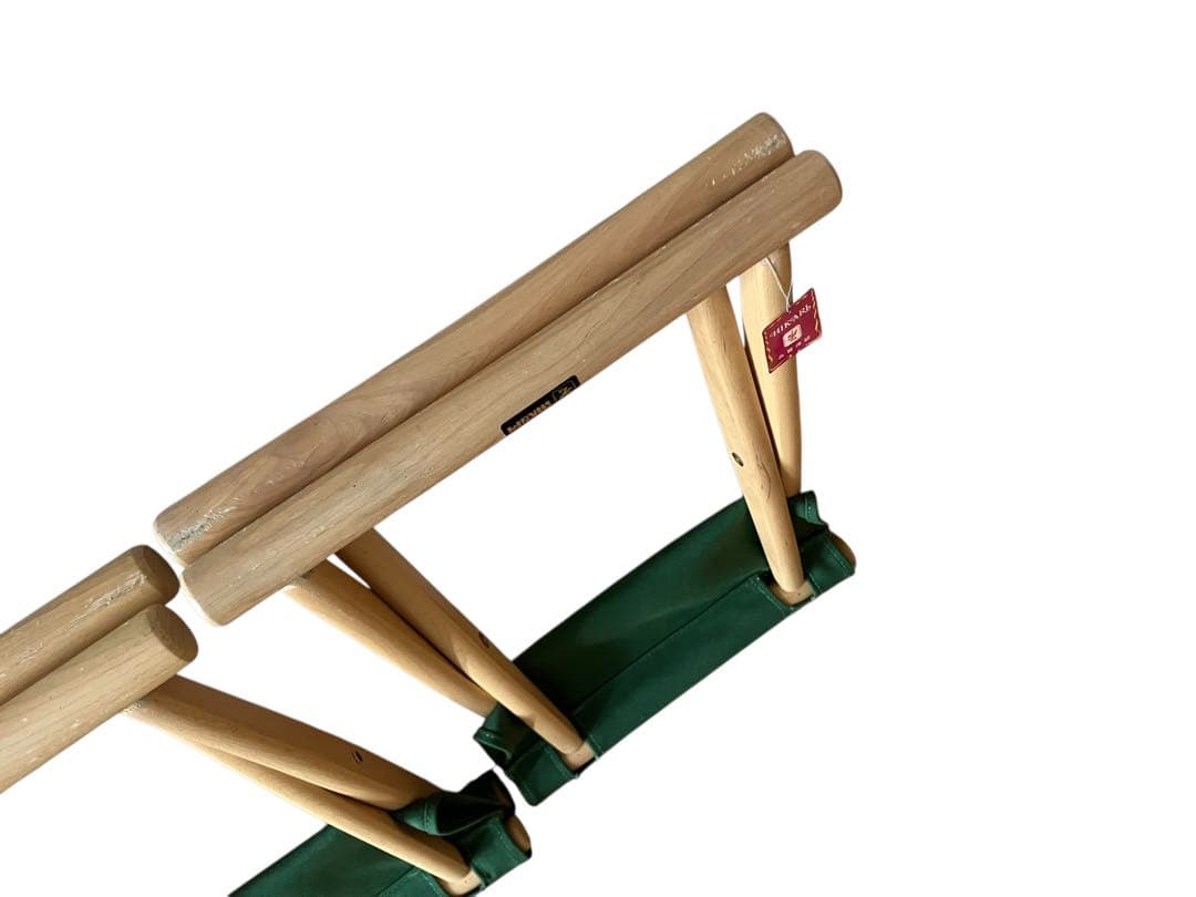 光製作所　折りたたみアウトドアチェア 3脚セット 座面緑キャンバス