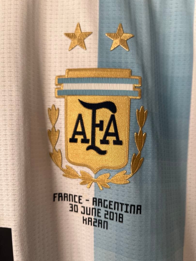 アルゼンチン 2018W杯オーセンティックユニフォーム フランス戦モデル