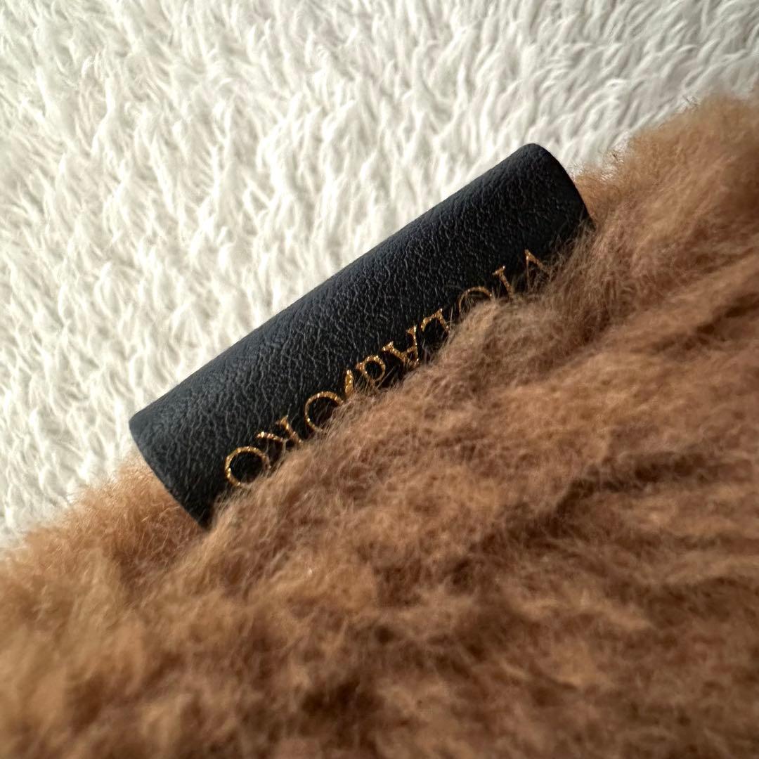 未使用品　ヴィオラドーロ ELMO エコムートン チェーンショルダートートバッグ