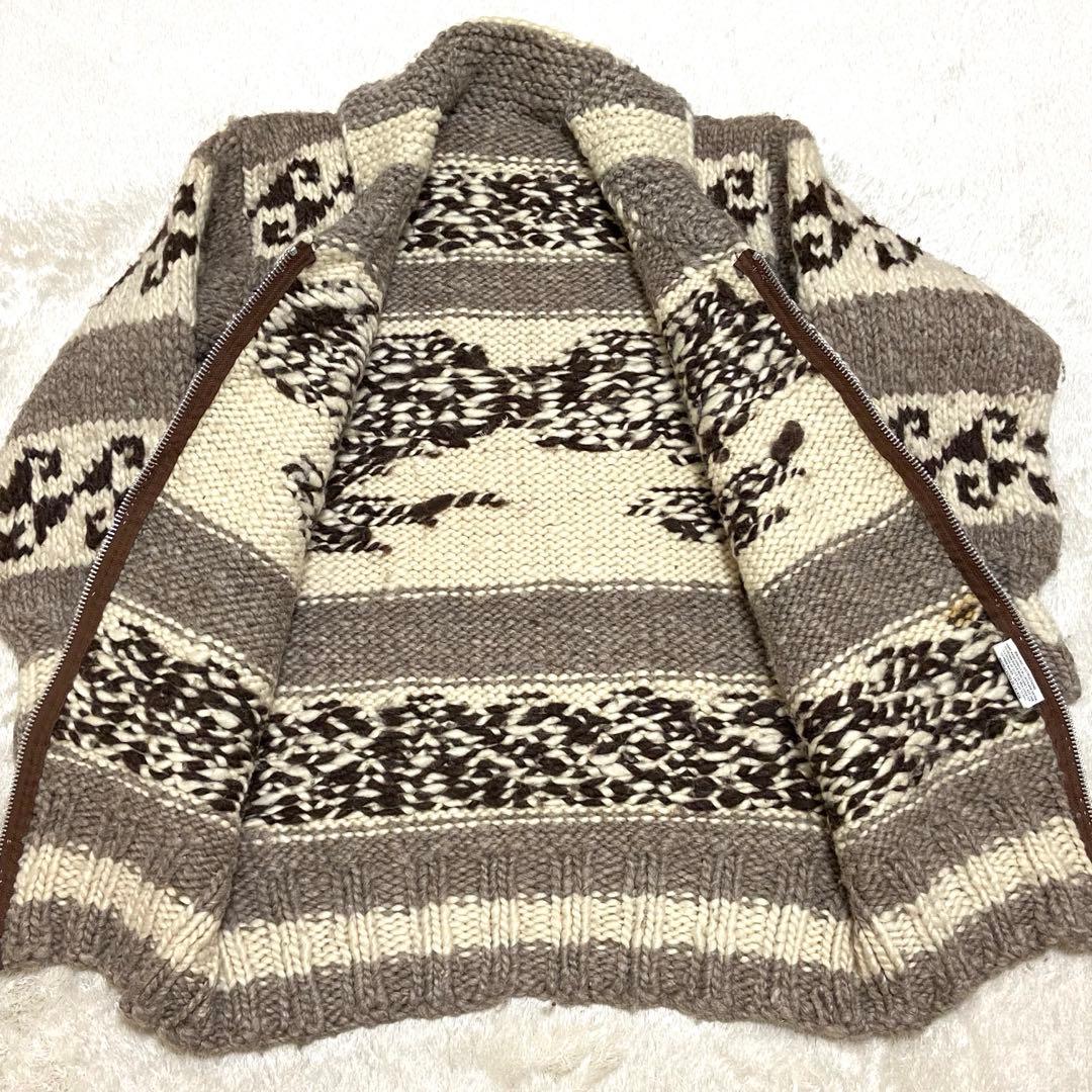 希少柄】カナディアンセーターカンパニー カウチンセーター イルカ