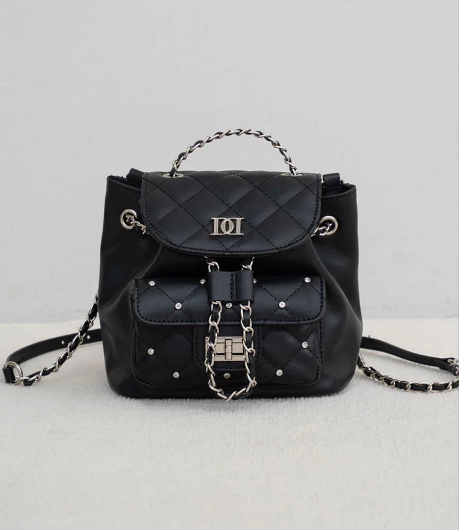 Darich ダーリッチ キルティングビジューミニリュック ブラック BLK