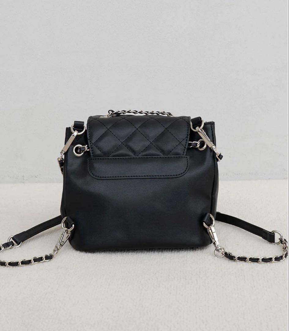 Darich ダーリッチ キルティングビジューミニリュック ブラック BLK