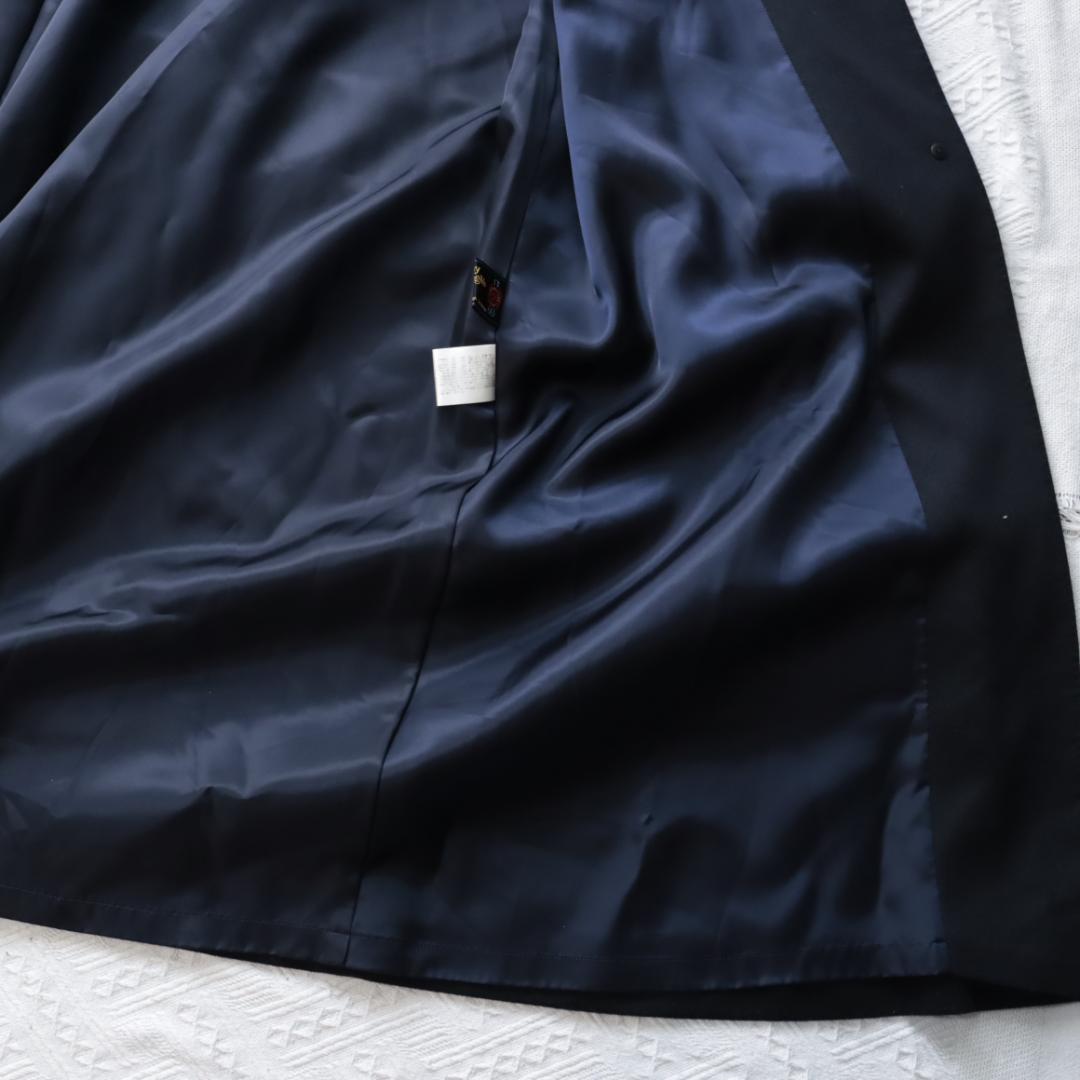 ムーンバット　高級ゼニア生地　カシミア100 マキシ丈ロングコート　ミンクファー