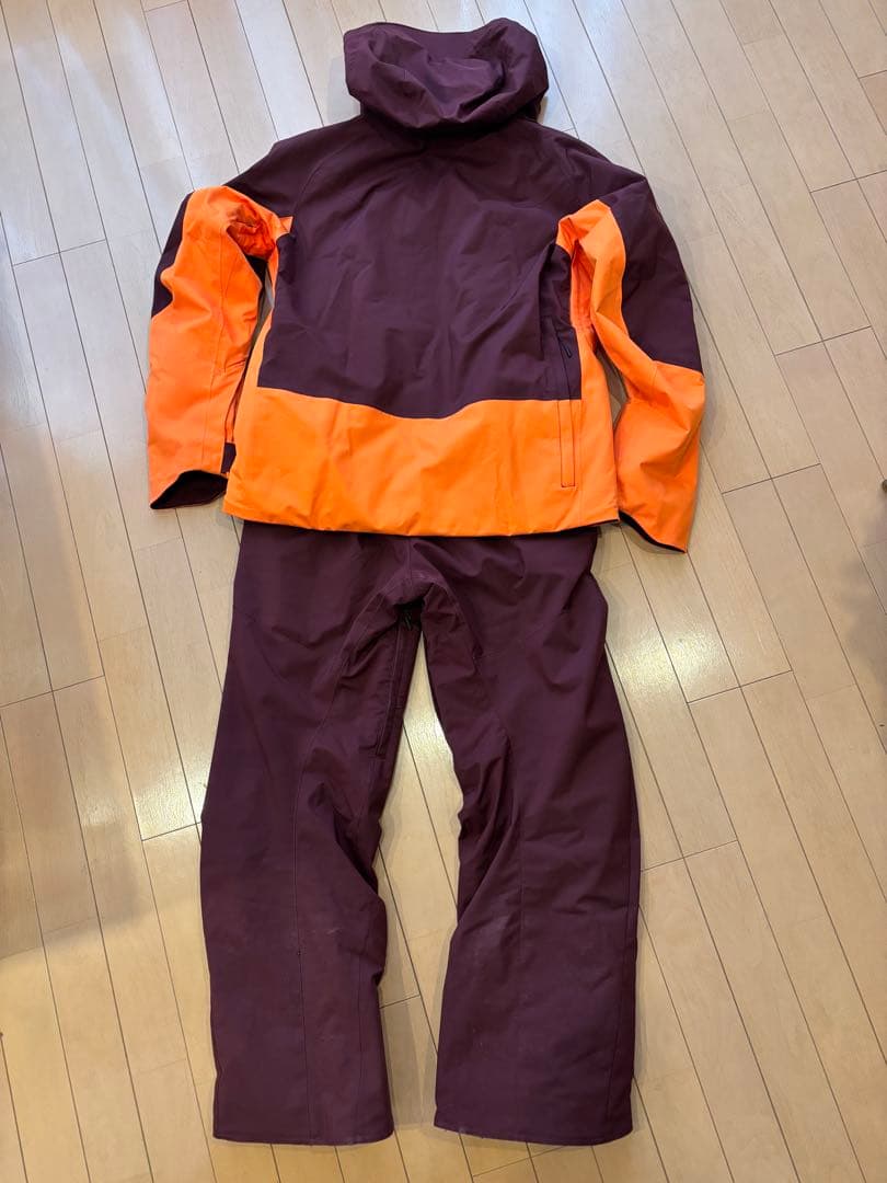 ミズノデモスキーウェア上下セット 2023-2024モデル　紫オレンジ