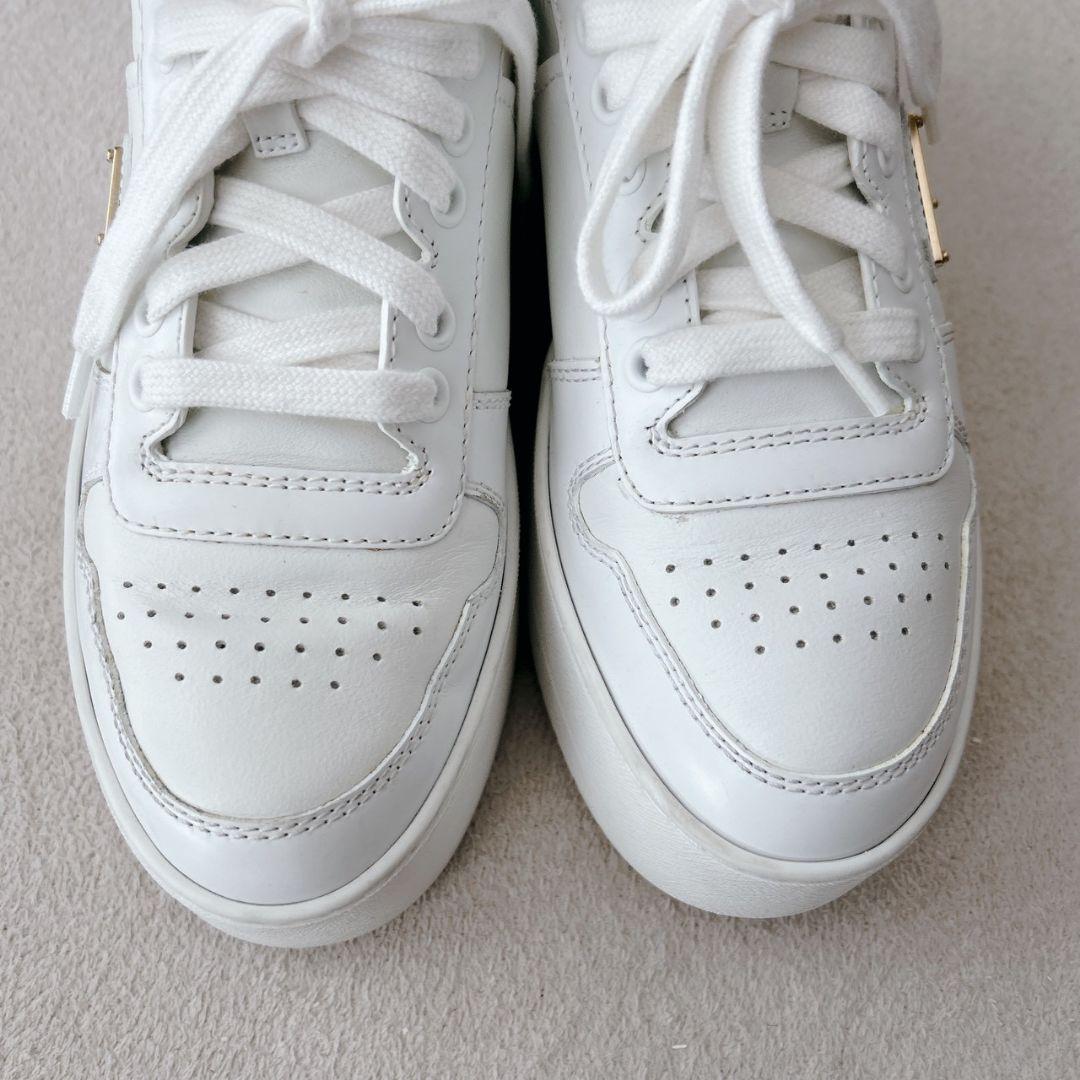 正規品 PRADA プラダ ダウンタウン ボールドレザー スニーカー 厚底