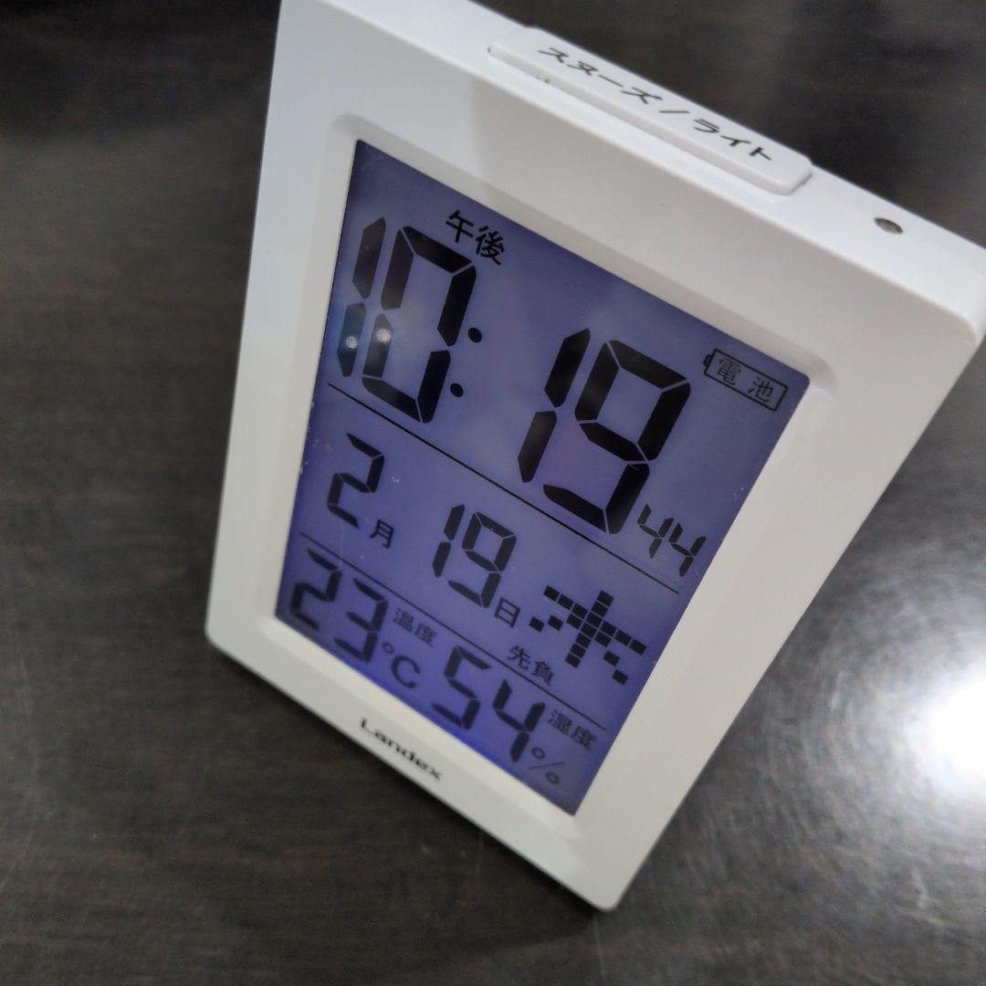 Landex デジタル置時計 温度湿度表示 - メルカリ