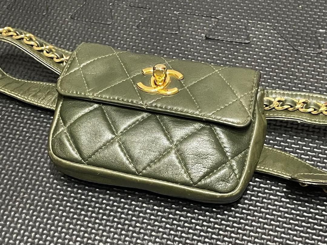CHANEL シャネル マトラッセ ココマーク ヴィンテージ　ウエストポーチ