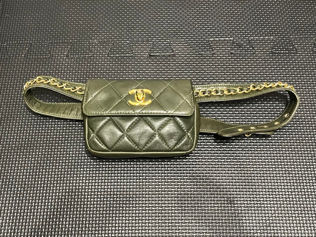 CHANEL シャネル マトラッセ ココマーク ヴィンテージ　ウエストポーチ