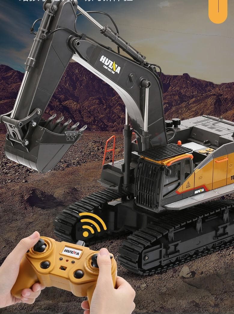 1/14サイズ 22CH パワーショベルラジコン メタルバケット本格ギミック