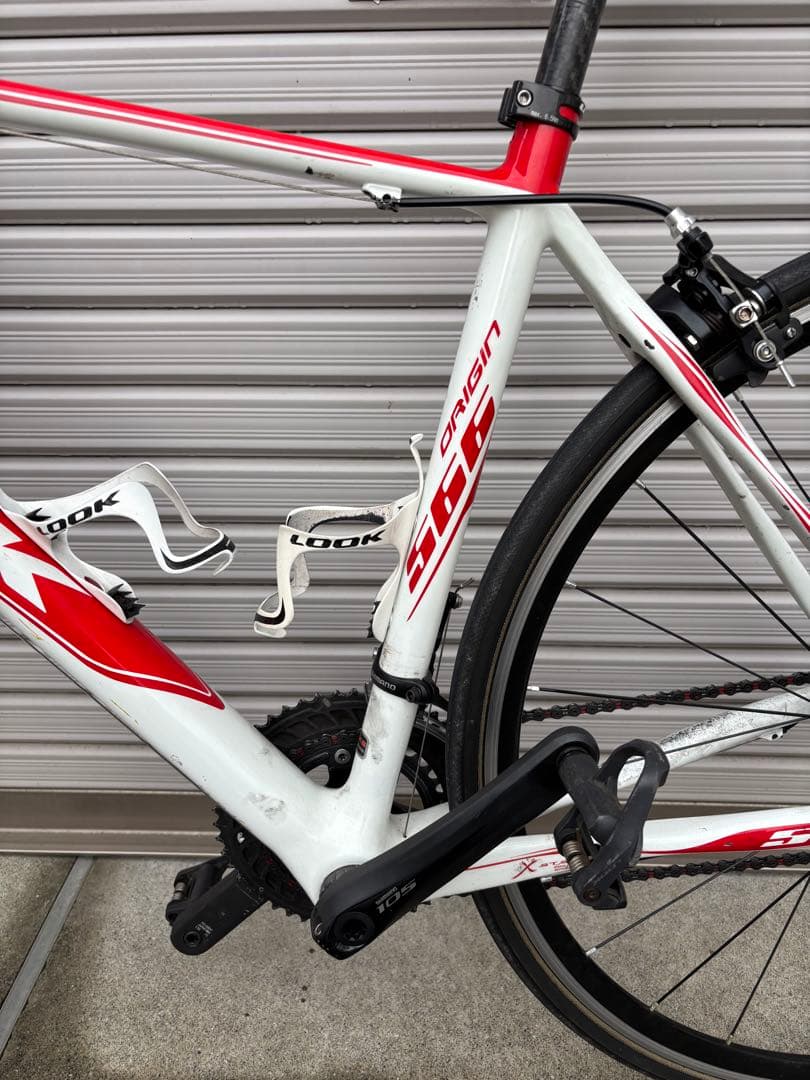 LOOK 566 XS 105コンポ　ロードバイク 赤/白 700C