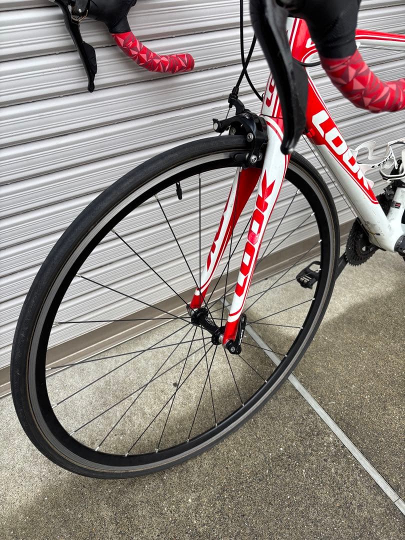 LOOK 566 XS 105コンポ　ロードバイク 赤/白 700C