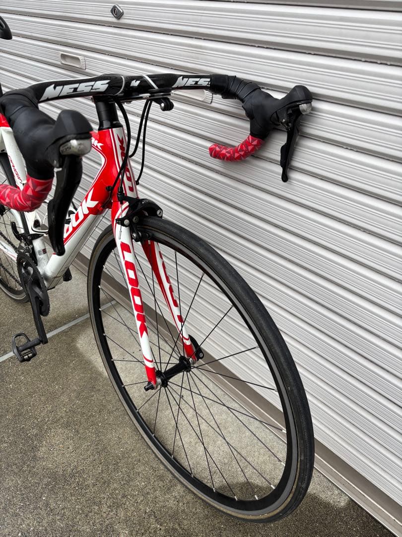 LOOK 566 XS 105コンポ　ロードバイク 赤/白 700C