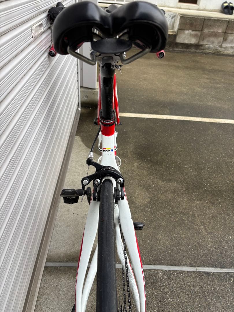 LOOK 566 XS 105コンポ　ロードバイク 赤/白 700C