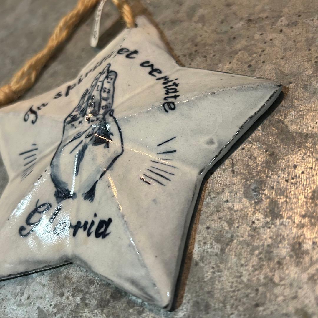 《arii momoyo pottery》星の陶製オーナメント