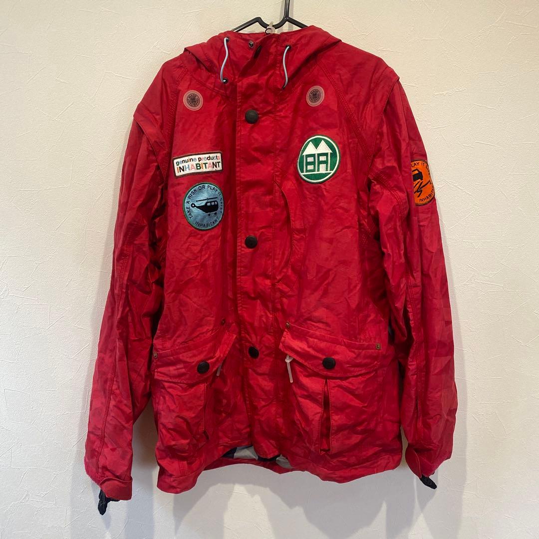 値下げ　希少　インハビタントXL上下セット　ヒッコリー　レッド　おまけ付