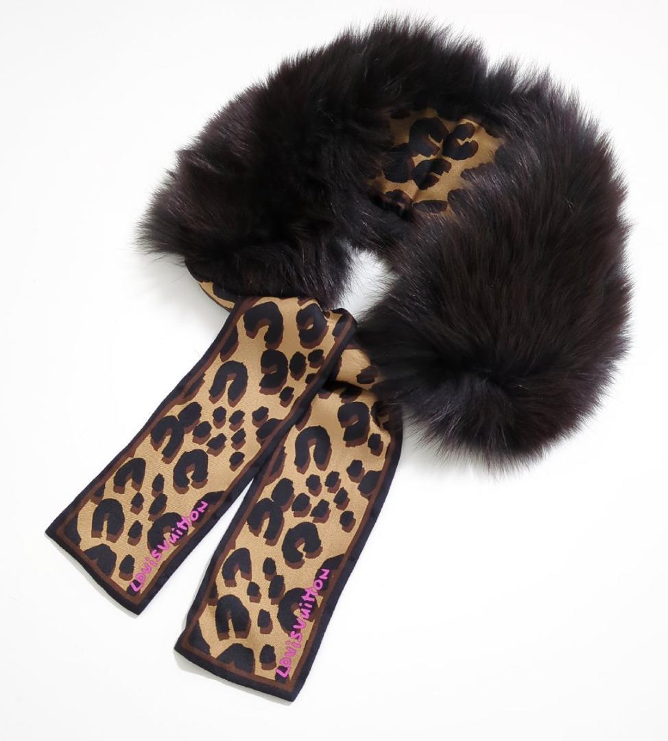 ルイヴィトン フォックスファー マフラー バンドー フリュール ティ